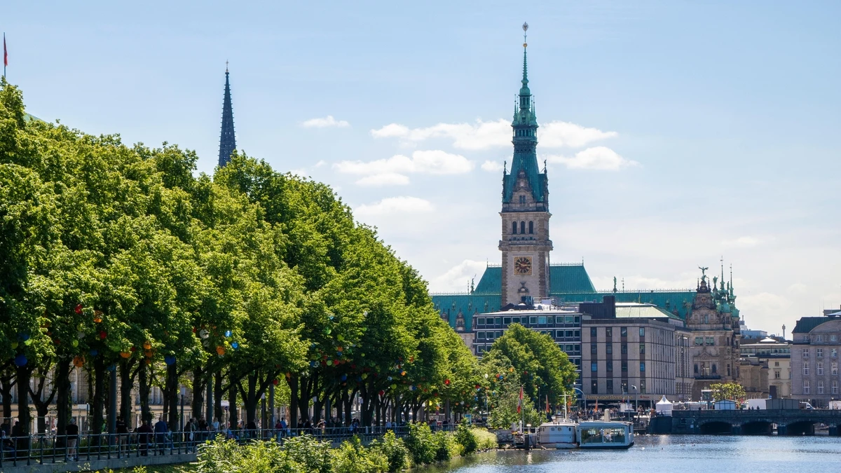 Hamburg Stadt 4K Hintergrundbild – Perfekte Desktop Wallpaper - Hintergrundbild