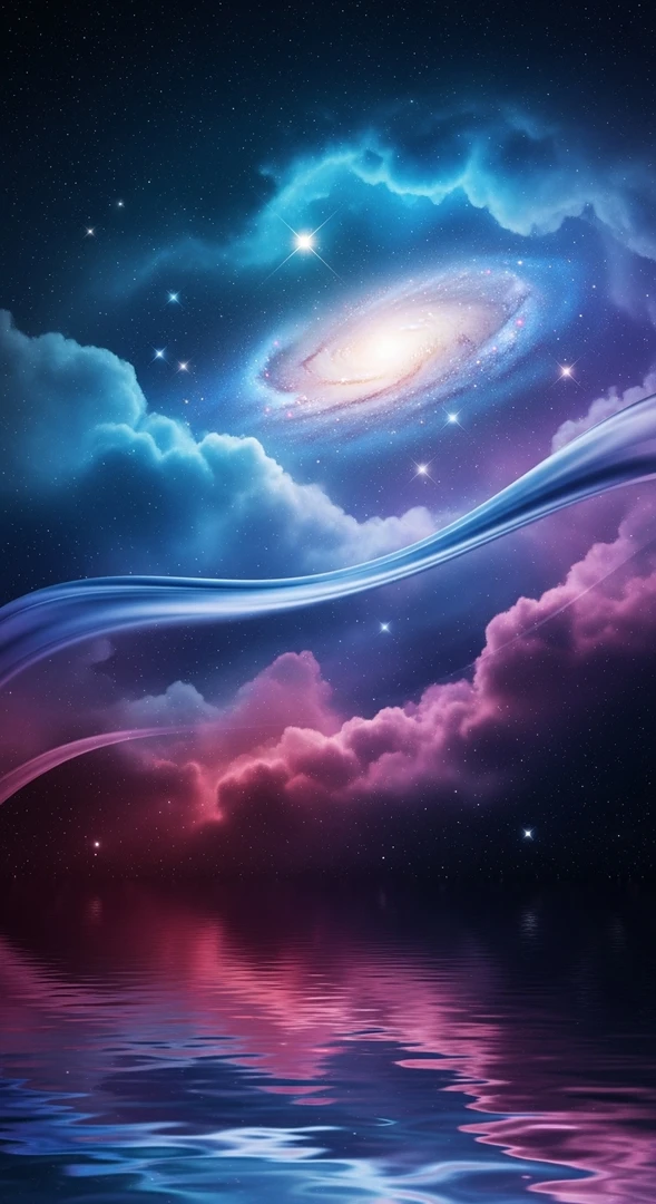 iPhone 17 Galaxie & Sterne Wallpaper – Original Apple Hintergrundbilder - Hintergrundbild