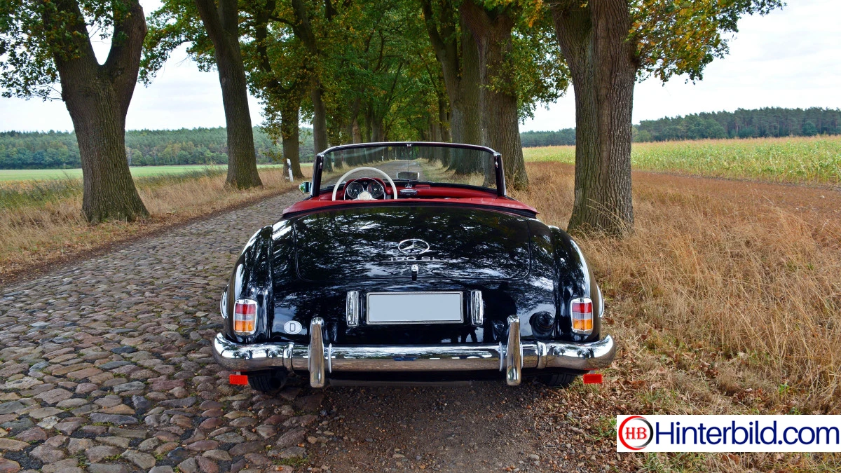 Mercedes 190 sl, Oldtimer, Klassiker - Hintergrundbild
