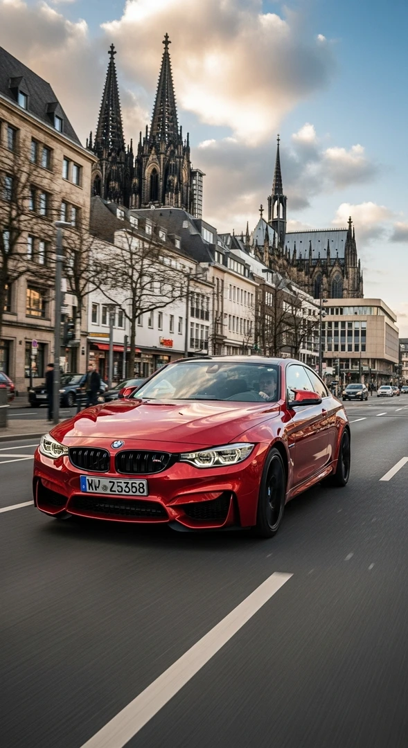 Roter BMW Hintergrund in 4K – Kostenlose Sportwagen Wallpaper - Hintergrundbild