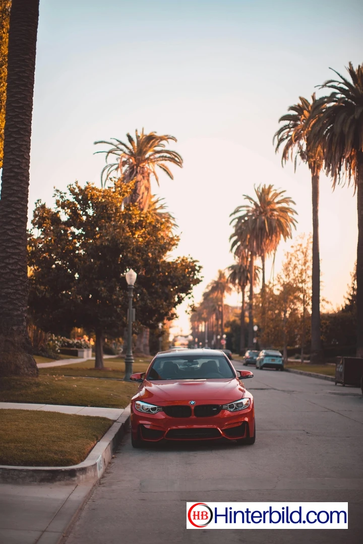 Roter BMW - Hintergrundbild