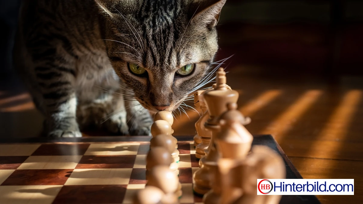 Tabby, Katze, Schach - Hintergrundbild