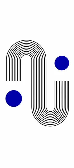 Cleane Hintergrundbilder mit minimalistischen Linien und blauen geometrischen Formen