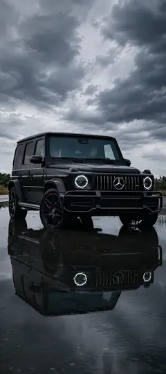 schwarze mercedes g klasse unter dunklem himmel als auto hintergrundbilder und kostenlose hintergrundbilder 4k für iphone.