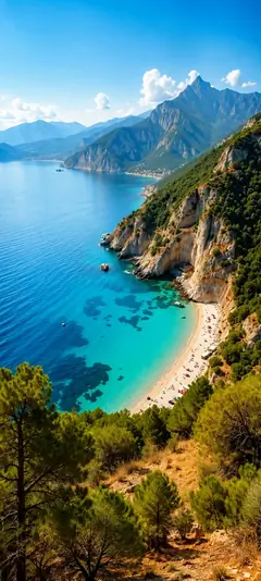 türkisblaue küste mit sandstrand als sommer hintergrundbilder und kostenlose hintergrundbilder 4k für iphone.