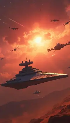 Star Wars Weltraumkriege Wallpaper