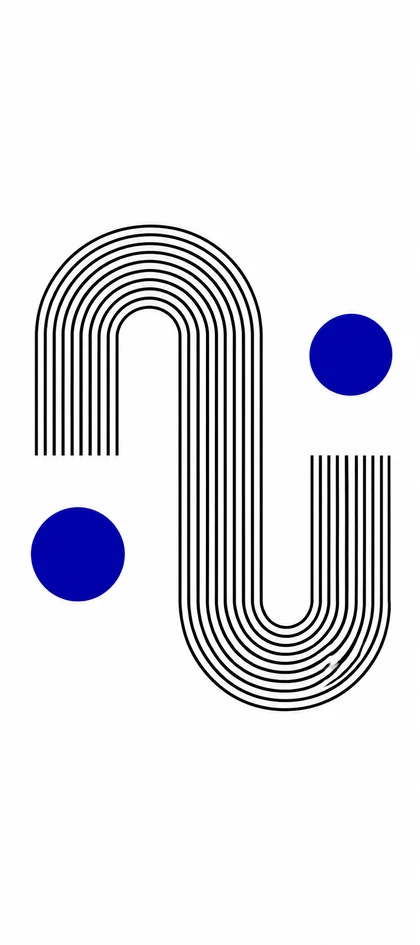Cleane Hintergrundbilder mit minimalistischen Linien und blauen geometrischen Formen