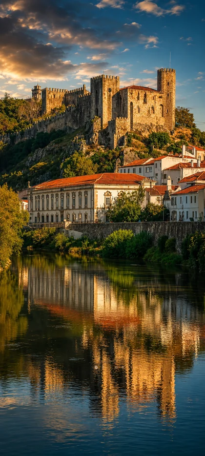 historisches schloss am fluss mit spiegelung im wasser als schöne hintergrundbilder und schloss hintergrundbilder in 4k.