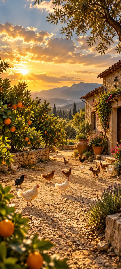 Türkisches Bauernhaus in Mersin – Natur Hintergrundbild