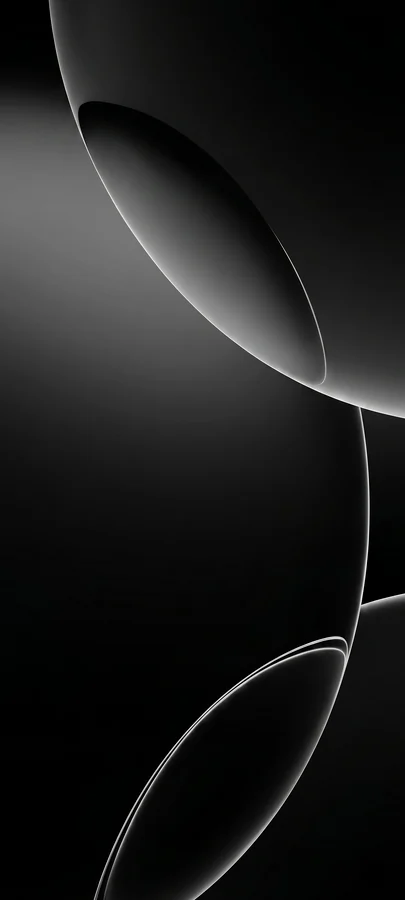 Abstraktes Schwarz Silber Hintergrundbild – Elegantes Dark AMOLED Wallpaper