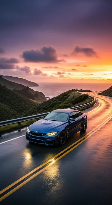 Blauer BMW Wallpaper 4K – Premium Hintergrundbilder fürs Handy in Ultra HD