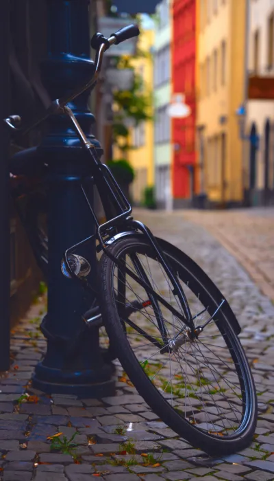 Fahrrad, Straße, Köln