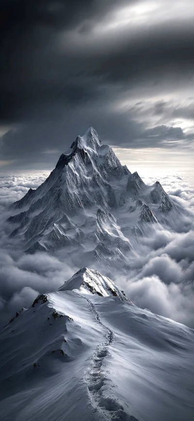 Feuer und Eis: Majestätischer Sonnenaufgang über den Alpen – Golden Hour Handy Wallpaper