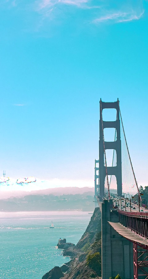 Golden Gate Bridge Hintergrundbild in 4K – San Francisco Skyline