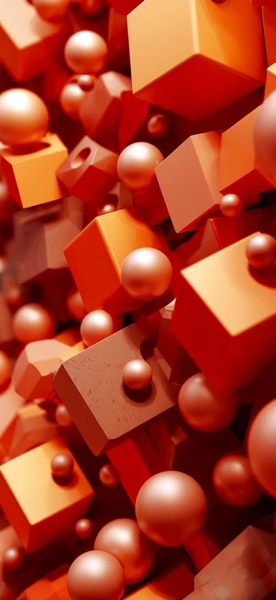 Hintergrundbild für iPhone 17 in Orange