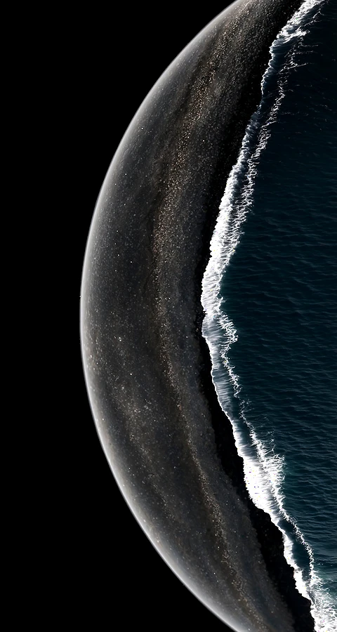 Hintergrundbilder iPhone 4K – Minimalistisches Ozean Wallpaper (Ultra HD)