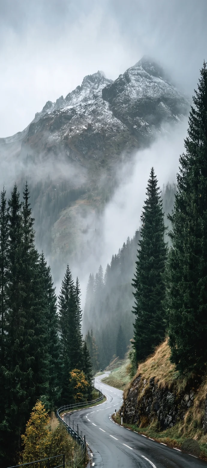 Nebelige Berglandschaft Hintergrundbilder – Kostenlose Hintergrundbilder 4K