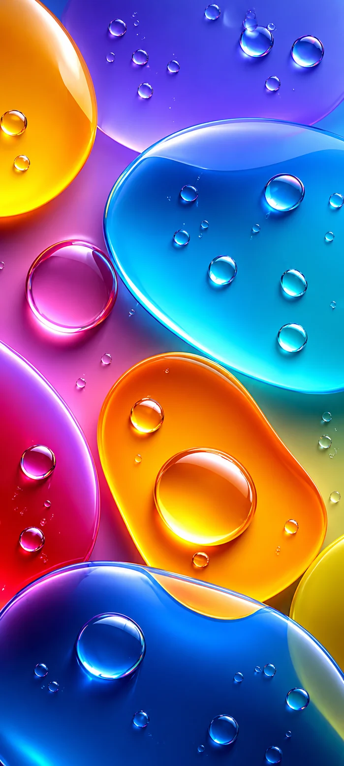 originales iphone wallpaper mit bunten formen und wassertröpfchen als kostenlose hintergrundbilder 4k und iphone hintergrundbilder.