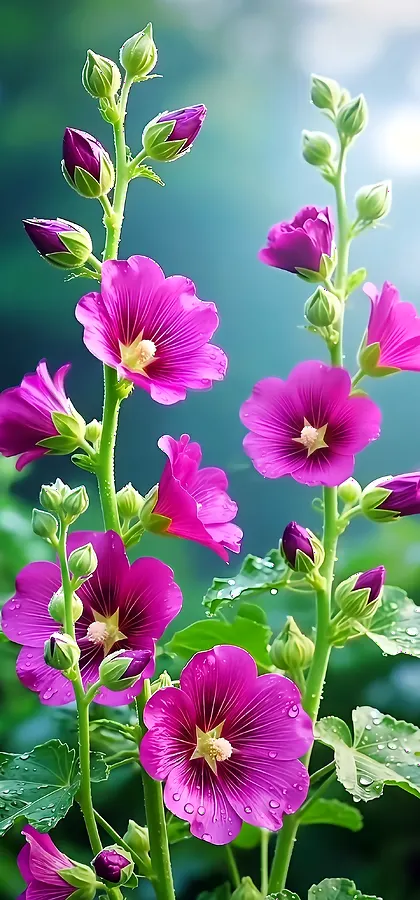 Pinke Blumen Wallpaper – Ästhetisches Natur Handy Hintergrundbild in 4K