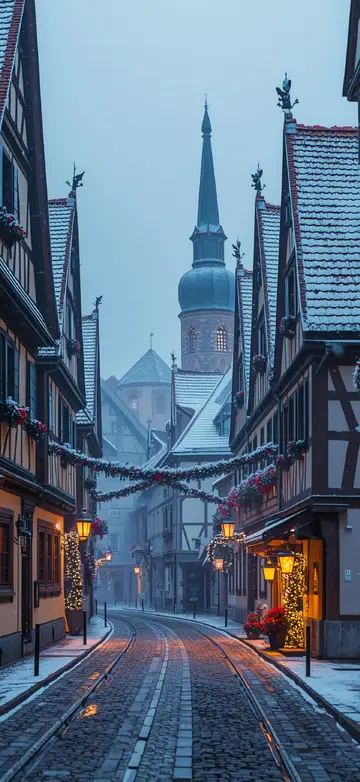 Rothenburg ob der Tauber Winter Wallpaper