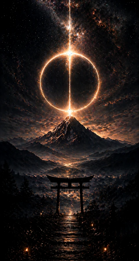 Schwarz Wallpaper Hintergrundbilder iPhone – Mystisches 4K Dark Design