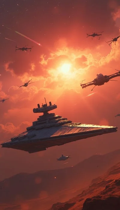 Star Wars Weltraumkriege Wallpaper