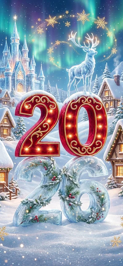 Weihnachten & Neujahr 2026: Magische Handy-Hintergrundbilder