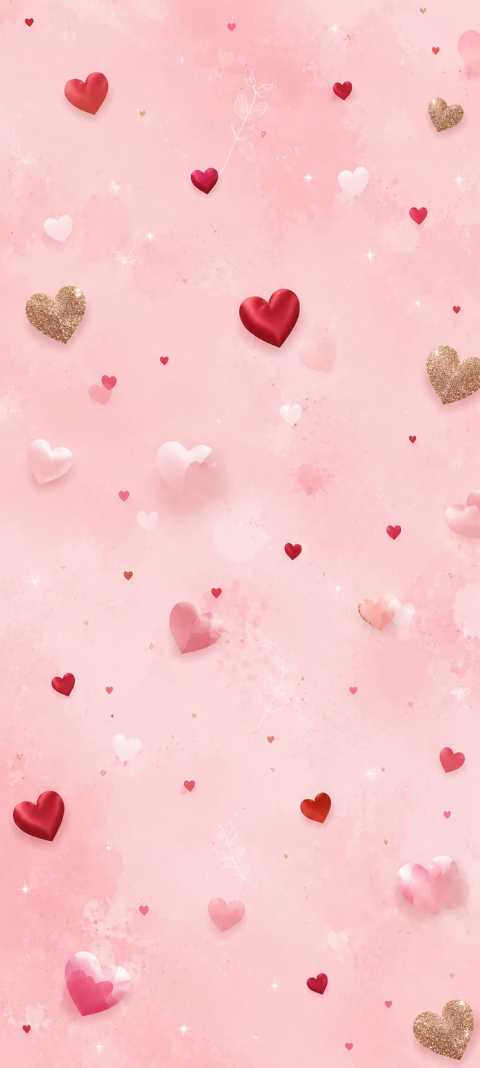WhatsApp Hintergrundbilder Herzen – Romantische Rosa Wallpaper Kostenlos in 4K