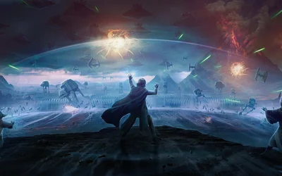 Star Wars Krieger Macht-Demonstration Hintergrundbilder 