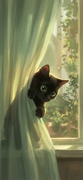 anime Katze Hintergrundbild