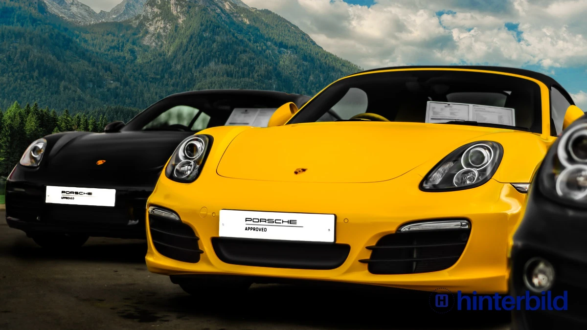 Porsche, Straße, Retro