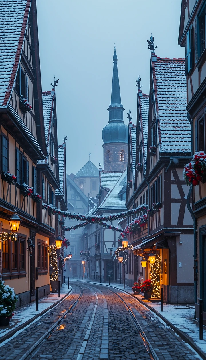Rothenburg ob der Tauber Winter Wallpaper